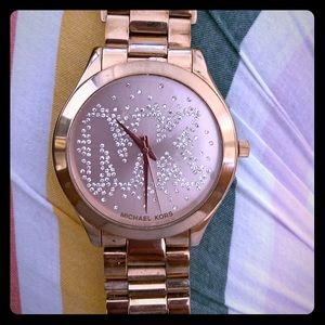 Michael Kors rose gold watch